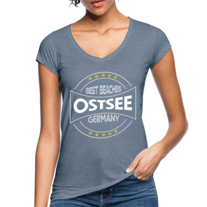 Ostsee Beaches - Frauen Vintage T-Shirt - Oliv