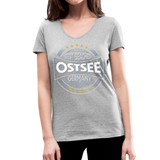 Ostsee Beaches - Frauen Bio-T-Shirt mit V-Ausschnitt von Stanley & Stella - Grau meliert