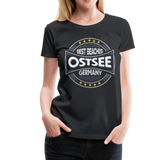 Ostsee Beaches - Frauen Premium T-Shirt - Schwarz