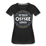 Ostsee Beaches - Frauen Premium T-Shirt - Schwarz