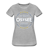 Ostsee Beaches - Frauen Premium T-Shirt - Grau meliert