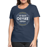 Ostsee Beaches - Frauen Premium T-Shirt - Navy