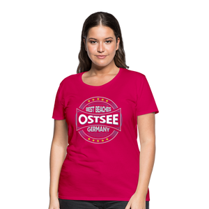 Ostsee Beaches - Frauen Premium T-Shirt - Hellrosa