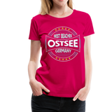 Ostsee Beaches - Frauen Premium T-Shirt - dunkles Pink