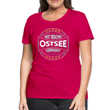 Ostsee Beaches - Frauen Premium T-Shirt - dunkles Pink