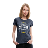 Ostsee Beaches - Frauen Premium T-Shirt - Blau meliert