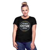 Ostsee Beaches - Frauen Oversize T-Shirt - Schwarz