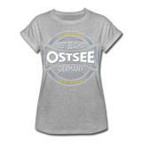 Ostsee Beaches - Frauen Oversize T-Shirt - Grau meliert