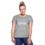 Ostsee Beaches - Frauen Oversize T-Shirt - Grau meliert