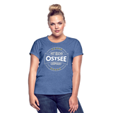 Ostsee Beaches - Frauen Oversize T-Shirt - Denim meliert