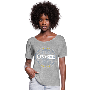 Ostsee Beaches - Frauen T-Shirt mit Fledermausärmeln von Bella + Canvas - Anthrazit