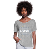 Ostsee Beaches - Frauen T-Shirt mit Fledermausärmeln von Bella + Canvas - Grau meliert