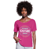 Ostsee Beaches - Frauen T-Shirt mit Fledermausärmeln von Bella + Canvas - Fuchsiarot