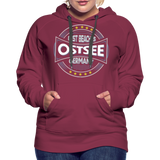 Ostsee Beaches - Frauen Premium Hoodie - Bordeaux