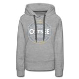 Ostsee Beaches - Frauen Premium Hoodie - Grau meliert