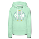 Ostsee Beaches - Frauen Premium Hoodie - helles Mintgrün