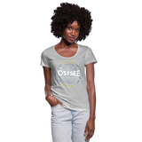 Ostsee Beaches - Frauen T-Shirt mit U-Ausschnitt - Grau meliert