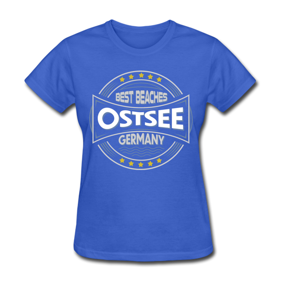 Ostsee Beaches - Frauen Gildan Heavy T-Shirt - Königsblau