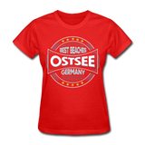 Ostsee Beaches - Frauen Gildan Heavy T-Shirt - Rot