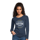 Ostsee Beaches - Frauen Premium Langarmshirt - Navy