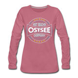 Ostsee Beaches - Frauen Premium Langarmshirt - Malve