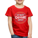 Ostsee Beaches - Kinder Premium T-Shirt - Rot