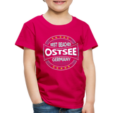 Ostsee Beaches - Kinder Premium T-Shirt - dunkles Pink