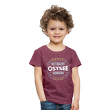 Ostsee Beaches - Kinder Premium T-Shirt - Bordeauxrot meliert