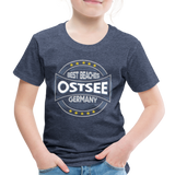 Ostsee Beaches - Kinder Premium T-Shirt - Blau meliert