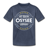 Ostsee Beaches - Kinder Premium T-Shirt - Blau meliert