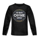 Ostsee Beaches - Teenager Premium Langarmshirt - Anthrazit