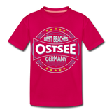 Ostsee Beaches - Teenager Premium T-Shirt - dunkles Pink