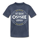 Ostsee Beaches - Teenager Premium T-Shirt - Blau meliert