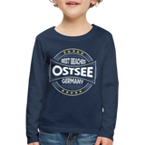 Ostsee Beaches - Kinder Premium Langarmshirt - Navy