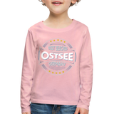 Ostsee Beaches - Kinder Premium Langarmshirt - Hellrosa