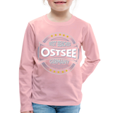 Ostsee Beaches - Kinder Premium Langarmshirt - Hellrosa