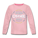 Ostsee Beaches - Kinder Premium Langarmshirt - Hellrosa