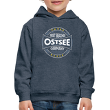 Ostsee Beaches - Kinder Premium Hoodie - Jeansblau