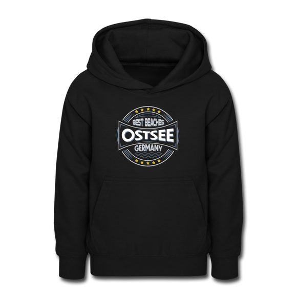 Ostsee Beaches - Teenager Hoodie - Schwarz