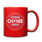 Ostsee Beaches - Tasse einfarbig - Rot