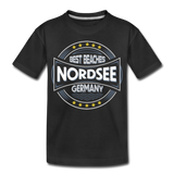 Nordsee Beaches - Kinder Premium T-Shirt - Schwarz