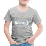 Nordsee Beaches - Kinder Premium T-Shirt - Grau meliert