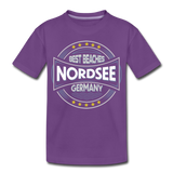 Nordsee Beaches - Kinder Premium T-Shirt - Lila