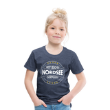 Nordsee Beaches - Kinder Premium T-Shirt - Blau meliert