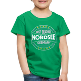 Nordsee Beaches - Kinder Premium T-Shirt - Kelly Green