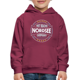 Nordsee Beaches - Kinder Premium Hoodie - Bordeaux