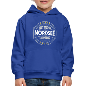 Nordsee Beaches - Kinder Premium Hoodie - Jeansblau