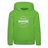 Nordsee Beaches - Kinder Premium Hoodie - Hellgrün