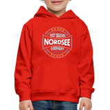 Nordsee Beaches - Kinder Premium Hoodie - Rot