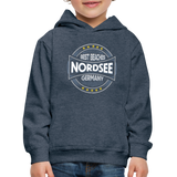 Nordsee Beaches - Kinder Premium Hoodie - Jeansblau